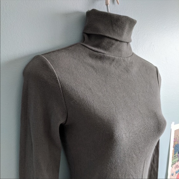 Oak + fort bodycon turtleneck dress - Picture 4 of 7